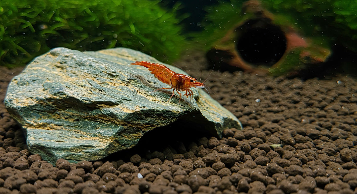 10+1 RED CHERRY SHRIMP Live Freshwater – Hardy & Peaceful – FREE Shipp